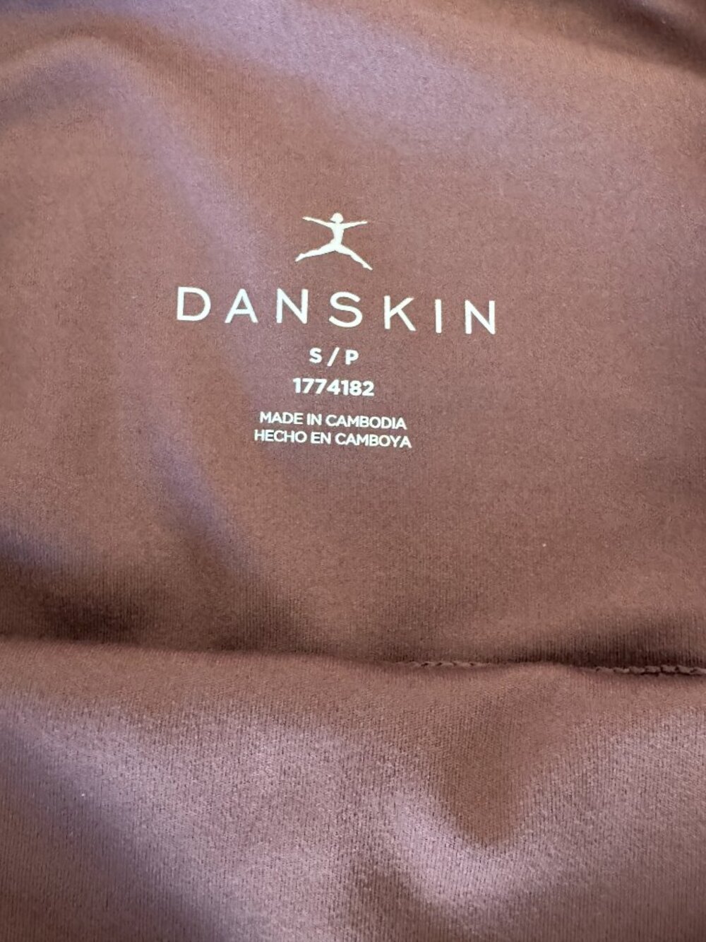 Danskin Mauve High Rise Bike Shorts Women’s S Pockets Athletic Yoga Compression - Picture 5 of 5